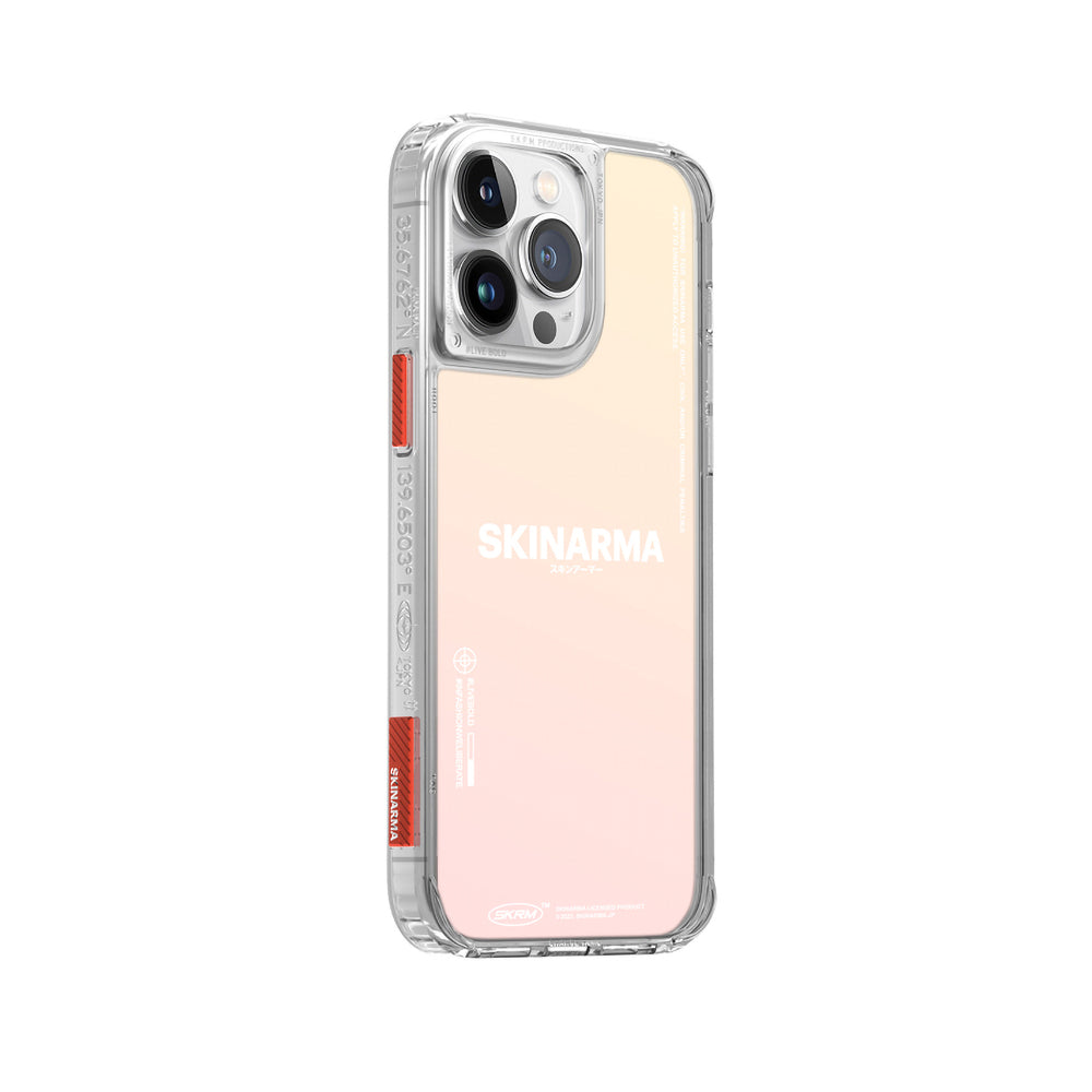 Apple iPhone 14 Pro Max Kılıf SkinArma Şeffaf Airbag Tasarımlı Boyun Askılı Kiru Kapak Colorful