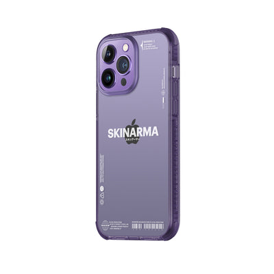 Apple iPhone 14 Pro Max Kılıf SkinArma Şeffaf Airbag Tasarımlı Iro Kapak Mor