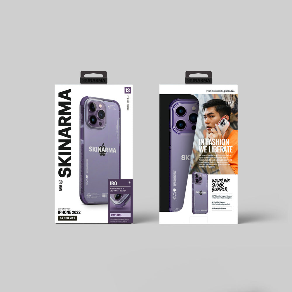 iPhone 14 Pro Max Kılıf SkinArma Şeffaf Airbag Tasarımlı Iro Kılıf