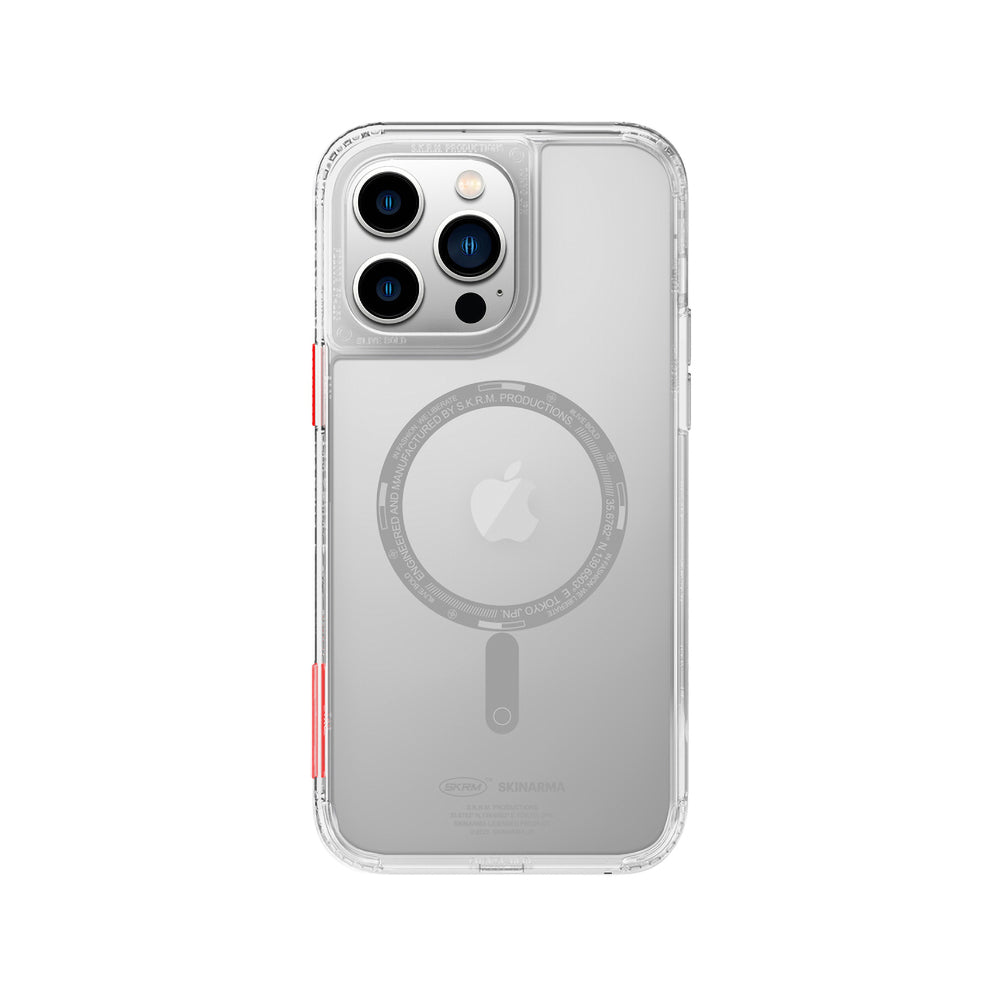 iPhone 14 Pro Max Kılıf SkinArma Şeffaf Airbag Tasarımlı M-safe Şarj Özellikli Saido Kılıf