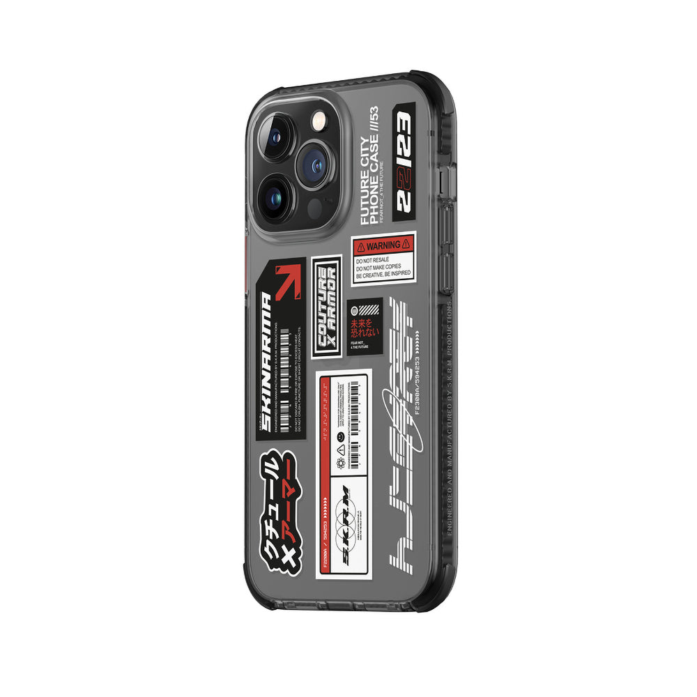 iPhone 14 Pro Max Kılıf SkinArma Şeffaf Desenli Airbag Tasarımlı Taito Kılıf