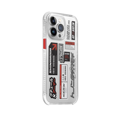 iPhone 14 Pro Max Kılıf SkinArma Şeffaf Desenli Airbag Tasarımlı Taito Kılıf