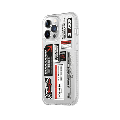 iPhone 14 Pro Max Kılıf SkinArma Şeffaf Desenli Airbag Tasarımlı Taito Kılıf