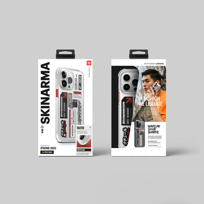 iPhone 14 Pro Max Kılıf SkinArma Şeffaf Desenli Airbag Tasarımlı Taito Kılıf