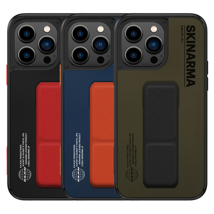iPhone 14 Pro Max Kılıf SkinArma Standlı Deri Görünümlü Gyo Kılıf
