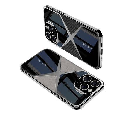 iPhone 14 Pro Max Kılıf Ultra İnce Kamera Korumalı PC + Deri Arka Yüzey Zore X-Pro Kılıf