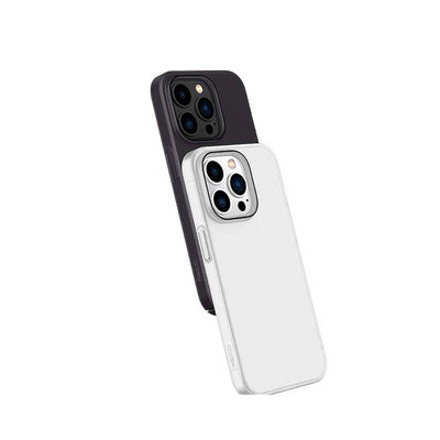 Apple iPhone 14 Pro Max Kılıf Ultra İnce Mat PC Arka Yüzey Recci Elite Serisi Kapak Beyaz