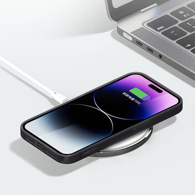 Apple iPhone 14 Pro Max Kılıf Ultra İnce Mat PC Arka Yüzey Recci Elite Serisi Kapak Beyaz