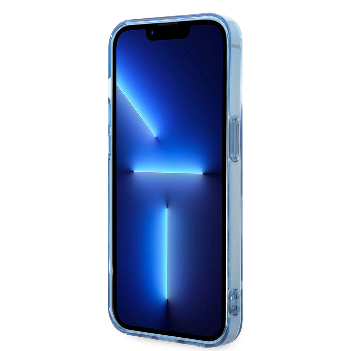 Apple iPhone 14 Pro Max Kılıf U.S. POLO ASSN. Renkli Grafiti Baskılı Dizayn Kapak Mavi