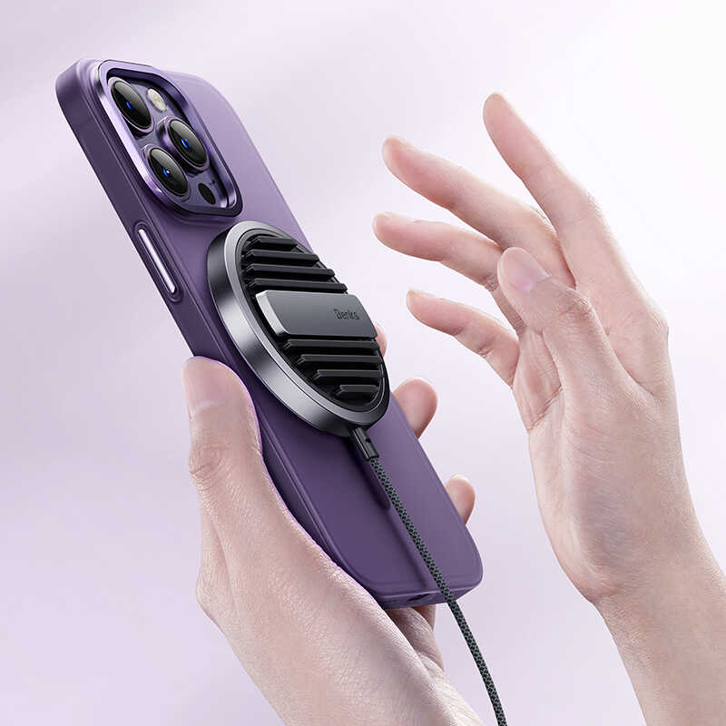 Apple iPhone 14 Pro Max Kılıf Wireless Şarj Destekli Benks Yeni Seri Magnetik Haze Kapak Siyah