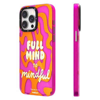 Apple iPhone 14 Pro Max Kılıf Yazı Desenli Youngkit Mindfulness Serisi Kapak Yeşil