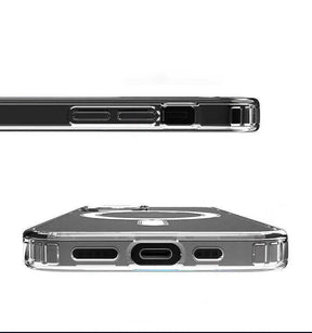 Apple iPhone 11 Pro Kılıf Zore Magsafe Destekli Wireless Kapak Kablosuz Şarj Destekleyen Şeffaf Korumalı Kılıf