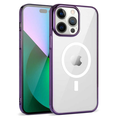 iPhone 14 Pro Max Kılıf Zore Wireless Şarj Özellikli Pixel M-safe Kılıf
