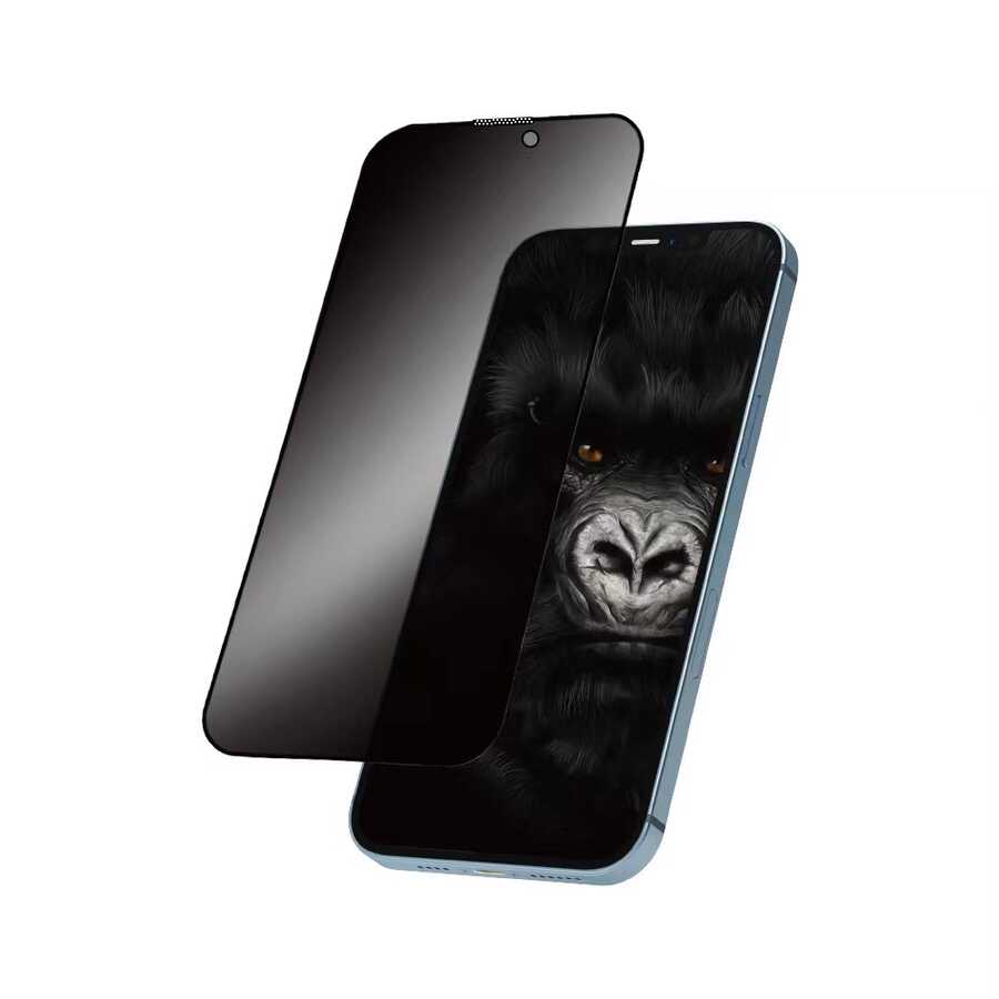 Apple iPhone 14 Pro Max Wiwu iPrivacy HD Anti-Peep Ekran Koruyucu Siyah