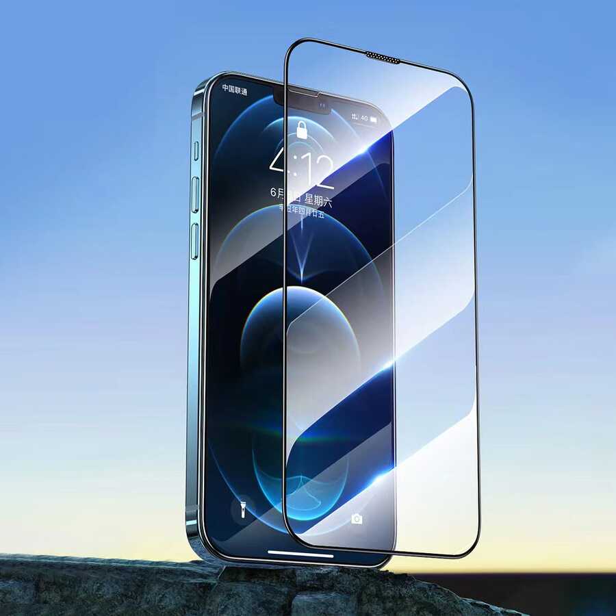 Apple iPhone 14 Pro Max Wiwu iVista Super Hardness Ekran Koruyucu Siyah