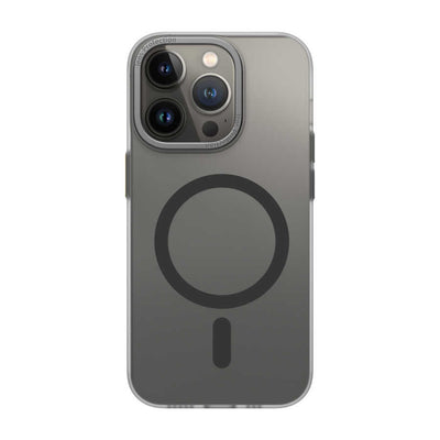 Apple iPhone 14 Pro Wiwu Frosted Magnetic Buzlu Sert PC Kapak Derin Mor