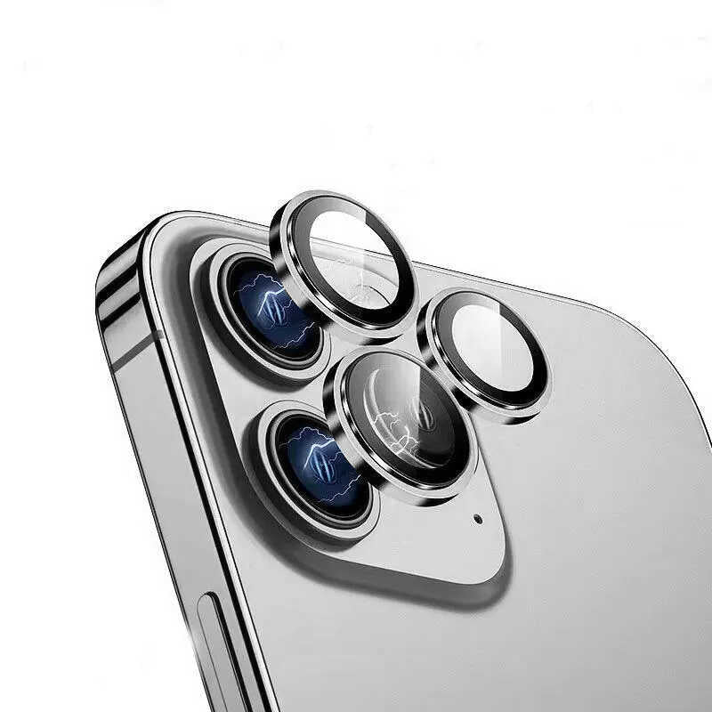 Apple iPhone 14 Pro Wiwu Lens Guard Metal Kamera Lens Koruyucu Gümüş