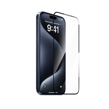 iPhone 14 Pro Wiwu SQ-008 Oleofobik Easy Install Darbeye Karşı Dayanıklı Temperli Cam Ekran Koruyucu + Kolay Uygulama Aparatlı