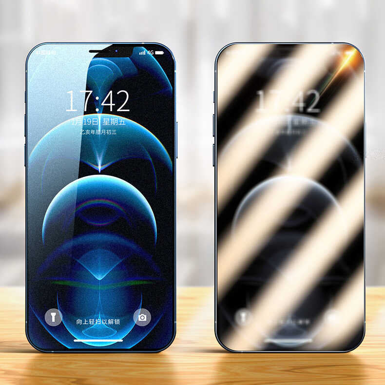 iPhone 14 Pro Zore Rika Premium Privacy Temperli Cam Ekran Koruyucu