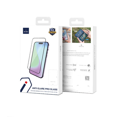 iPhone 14 Wiwu CZ-003 Mavi Işık Teknolojili Hidrofobik ve Oleofobik Parlama Önleyici Cam Ekran Koruyucu