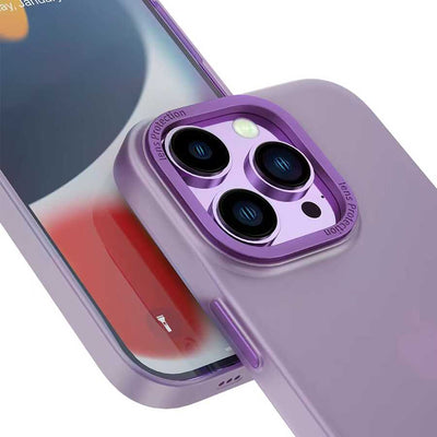 Apple iPhone 14 Wiwu Frosted Magnetic Buzlu Sert PC Kapak Mavi