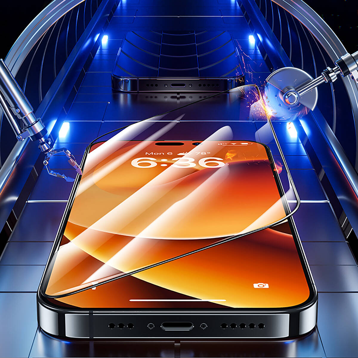 Apple iPhone 15 Benks Air Shield Ekran Koruyucu 10 Adet Siyah