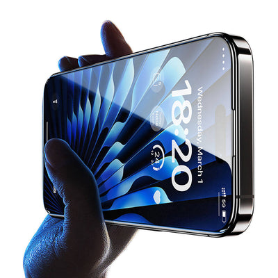 Apple iPhone 15 Benks Glass Warrior Safir Coating Ekran Koruyucu + Kolay Uygulama Aparatlı Siyah