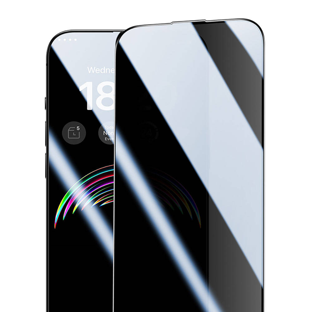 Apple iPhone 15 Benks V Pro Ultra Shield Privacy 0.3mm Ekran Koruyucu + Kolay Uygulama Aparatlı Siyah