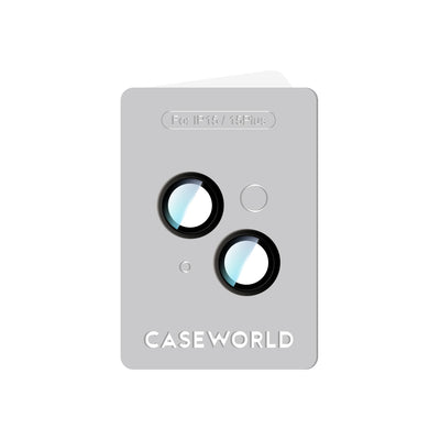 Apple iPhone 15 CaseWorld Alloy Serisi Oleofobik Anti Reflective Kamera Lens Koruyucu Siyah