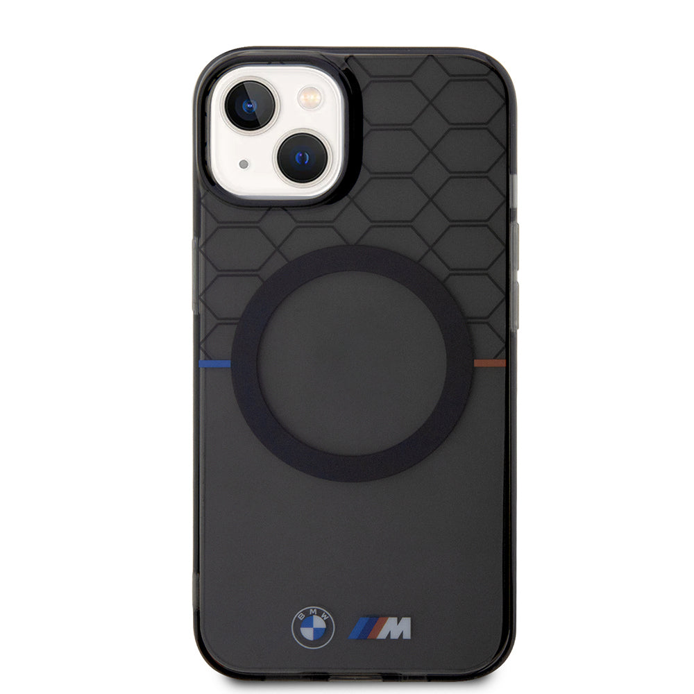 iPhone 15 Kılıf BMW Magsafe Şarj Özellikli Transparan M Dizayn Orjinal Lisanslı Kılıf