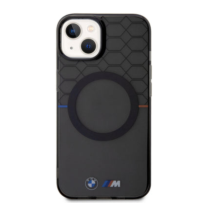 iPhone 15 Kılıf BMW Magsafe Şarj Özellikli Transparan M Dizayn Orjinal Lisanslı Kılıf