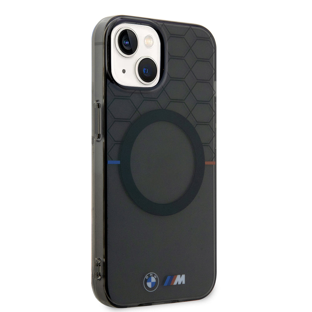 iPhone 15 Kılıf BMW Magsafe Şarj Özellikli Transparan M Dizayn Orjinal Lisanslı Kılıf