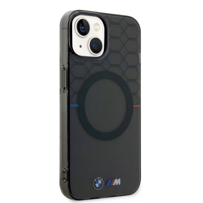 iPhone 15 Kılıf BMW Magsafe Şarj Özellikli Transparan M Dizayn Orjinal Lisanslı Kılıf