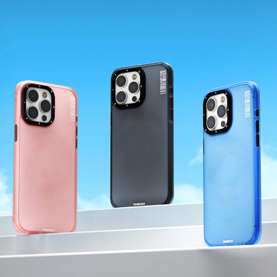 Apple iPhone 15 Kılıf Buzlu Mat Tasarım Youngkit Colored Sand Serisi Kapak Mavi