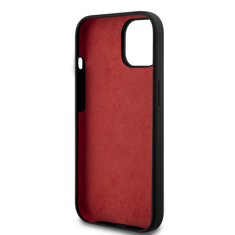 iPhone 15 Kılıf Ferrari Orjinal Lisanslı Metal Logolu SF Yazılı Kılıf