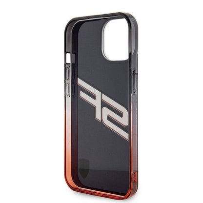 iPhone 15 Kılıf Ferrari Orjinal Lisanslı Transparan SF Yazılı Kenarları Renk Geçişli Kılıf