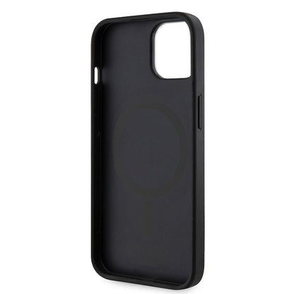 iPhone 15 Kılıf Guess Orjinal Lisanslı M-safe Şarj Özellikli 4G Şerit Tasarımlı Printed Kılıf