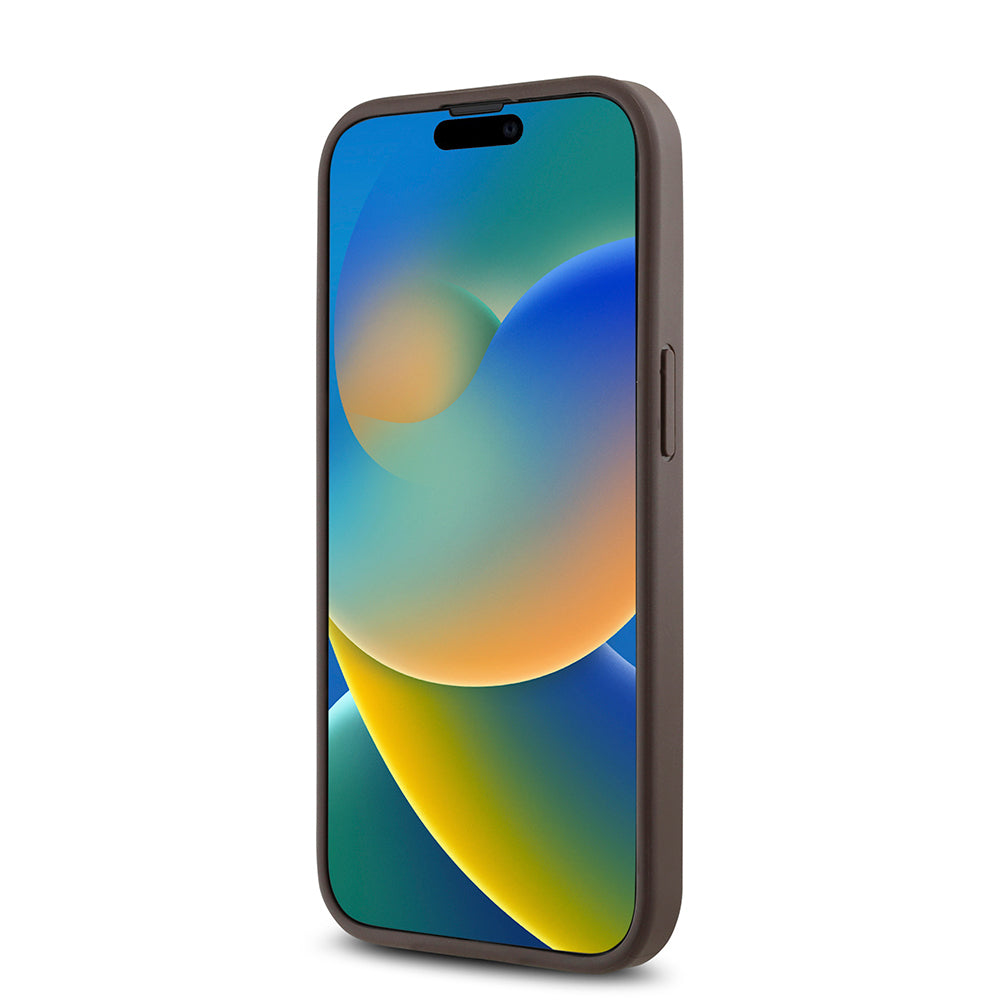 iPhone 15 Kılıf Guess Orjinal Lisanslı M-safe Şarj Özellikli Gül Baskılı 4G Desenli Yazı Logolu Kılıf