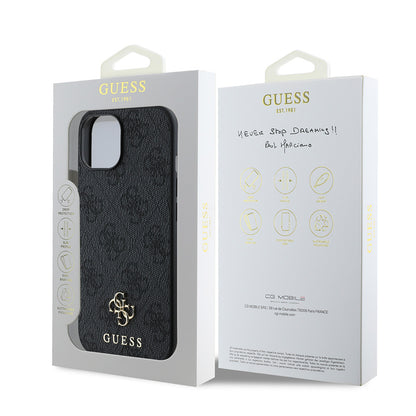 iPhone 15 Kılıf Guess Orjinal Lisanslı M-safe Şarj Özellikli Small 4G Classic Kılıf