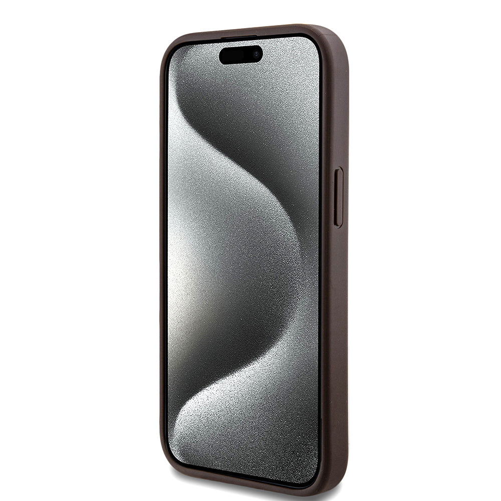 iPhone 15 Kılıf Guess Orjinal Lisanslı M-safe Şarj Özellikli Small 4G Classic Kılıf