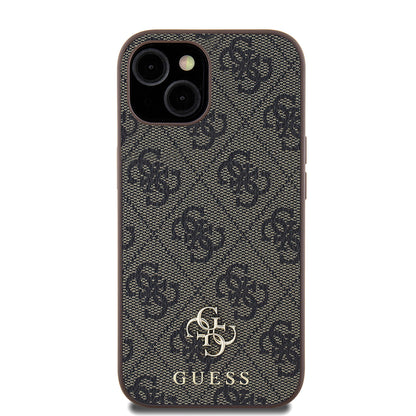 iPhone 15 Kılıf Guess Orjinal Lisanslı M-safe Şarj Özellikli Small 4G Classic Kılıf