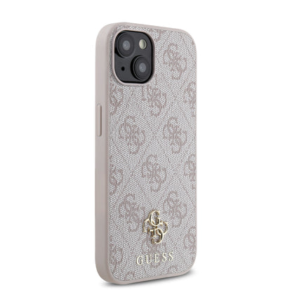 iPhone 15 Kılıf Guess Orjinal Lisanslı M-safe Şarj Özellikli Small 4G Classic Kılıf