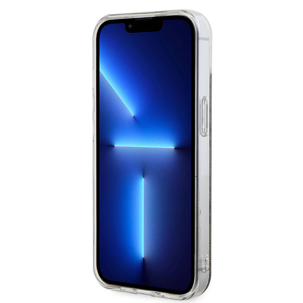 iPhone 15 Kılıf Guess Orjinal Lisanslı M-safe Şarj Özellikli Yazı Logolu 4G Desenli Kılıf