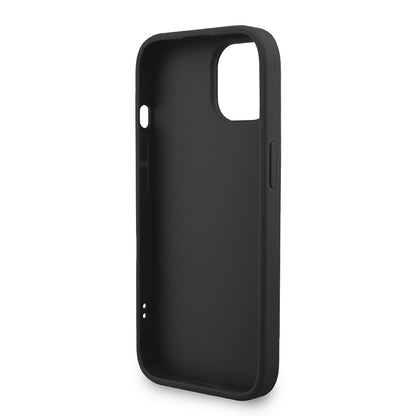 iPhone 15 Kılıf Guess Orjinal Lisanslı PU Deri Bilek Askı İpli Metal Büyük 4G ve Yazı Logolu Kılıf