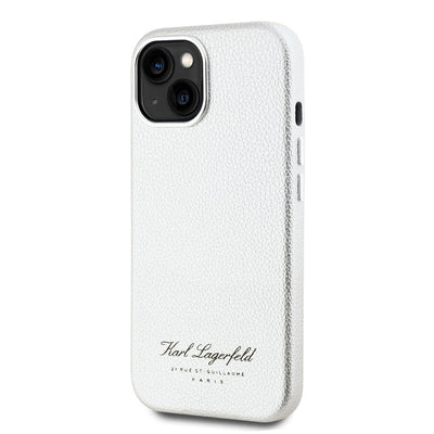 Apple iPhone 15 Kılıf Karl Lagerfeld Orjinal Lisanslı KL Yazılı Hotel Kapak Siyah