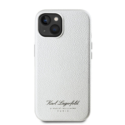 Apple iPhone 15 Kılıf Karl Lagerfeld Orjinal Lisanslı KL Yazılı Hotel Kapak Siyah