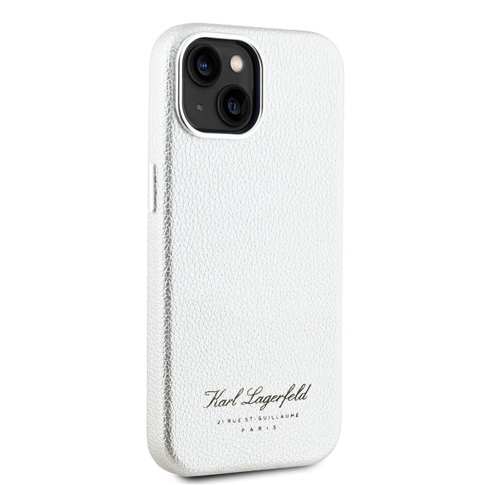 Apple iPhone 15 Kılıf Karl Lagerfeld Orjinal Lisanslı KL Yazılı Hotel Kapak Siyah