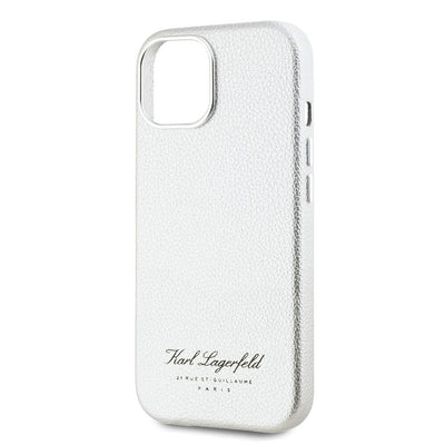 Apple iPhone 15 Kılıf Karl Lagerfeld Orjinal Lisanslı KL Yazılı Hotel Kapak Siyah