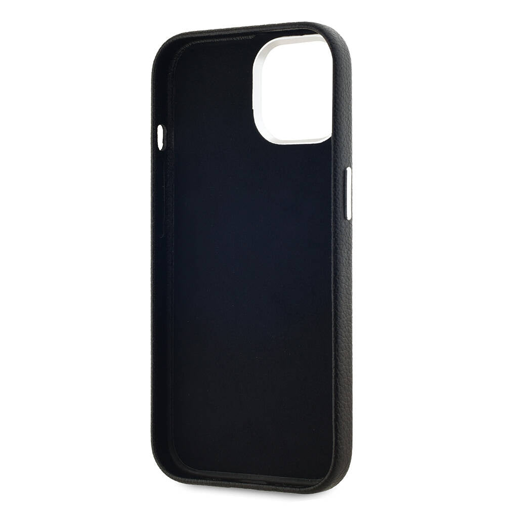Apple iPhone 15 Kılıf Karl Lagerfeld Orjinal Lisanslı KL Yazılı Hotel Kapak Siyah