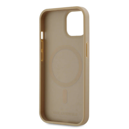 iPhone 15 Kılıf Karl Lagerfeld Orjinal Lisanslı M-safe Şarj Özellikli KL Yazılı Hot Stamp Kılıf